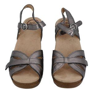 Dansko Women's Sandal - Graphite - Size 9.5-10 - Bottom Sandals Stains